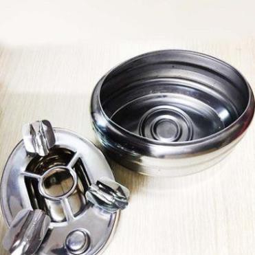 Khay gạt tàn thuốc lá nút bấm INOX- GAT0030