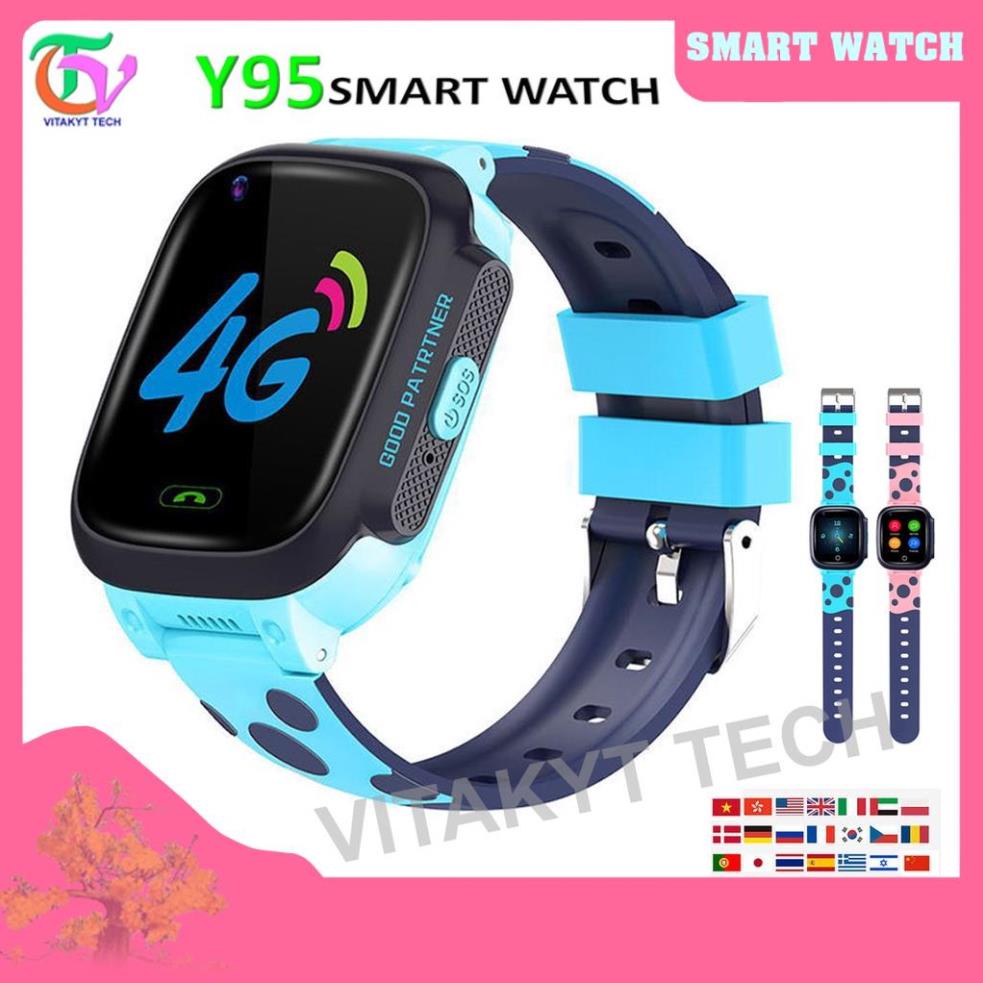 Đồng hồ thông minh y95 smart watch định vị trẻ em, đồng hồ đa chức năng y95 học sinh tiểu học định vị theo dõi vị trí
