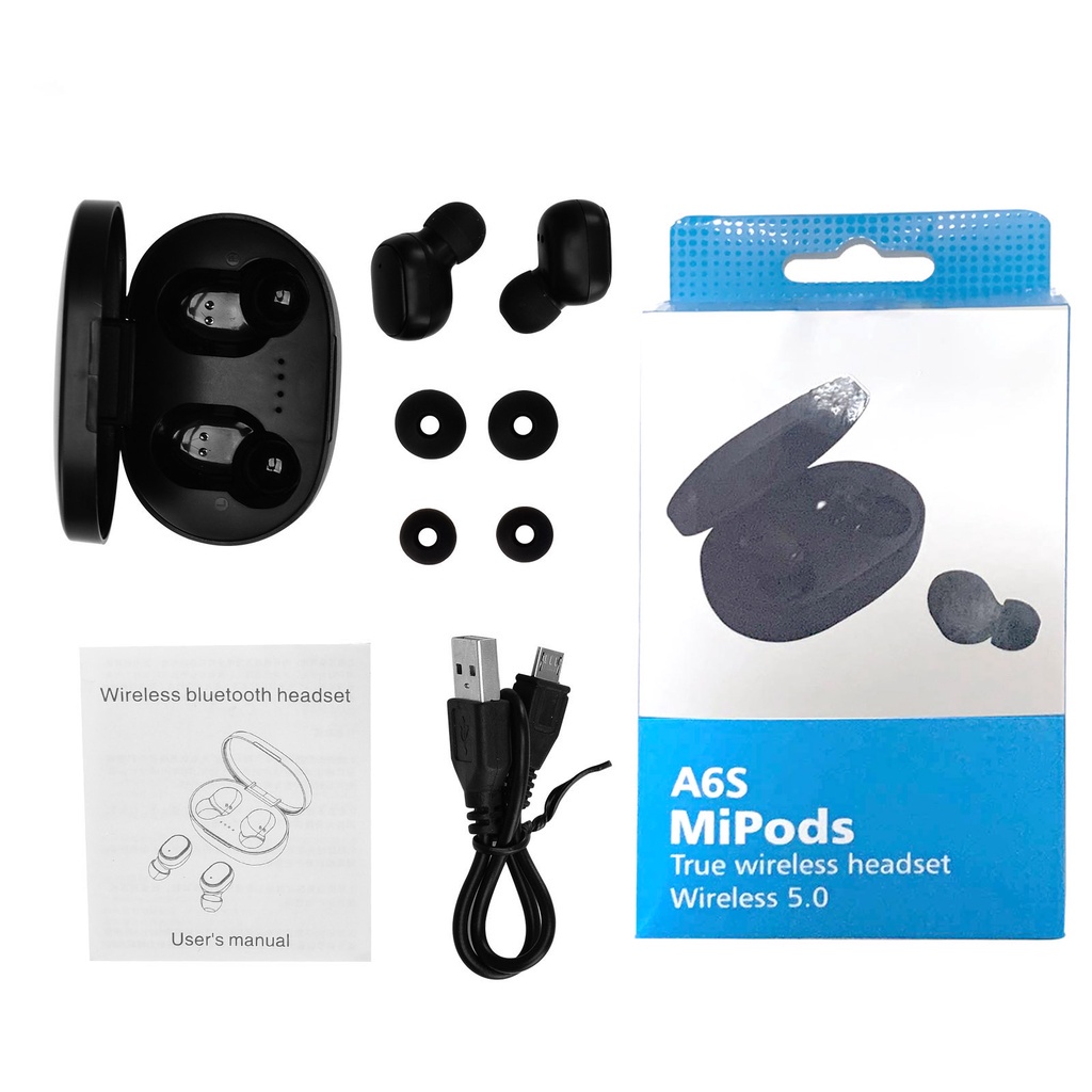 Tai nghe bluetooth không dây E6S/ A6S âm thanh nổi chất lượng cao