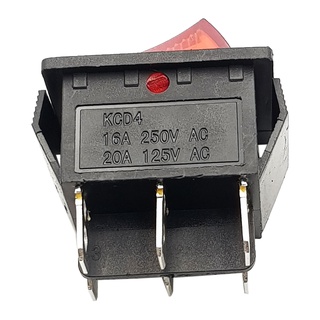 Công tắc 6 chân 2 vị trí KCD4 màu đỏ