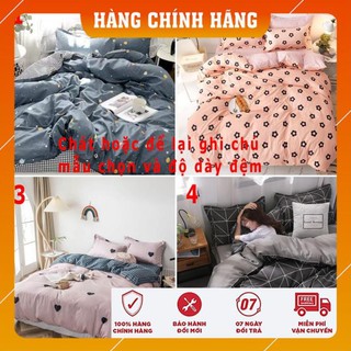 Chăn ga gối cotton poly nhập khẩu bộ 4 món Chăn, ga , 2 vỏ gối