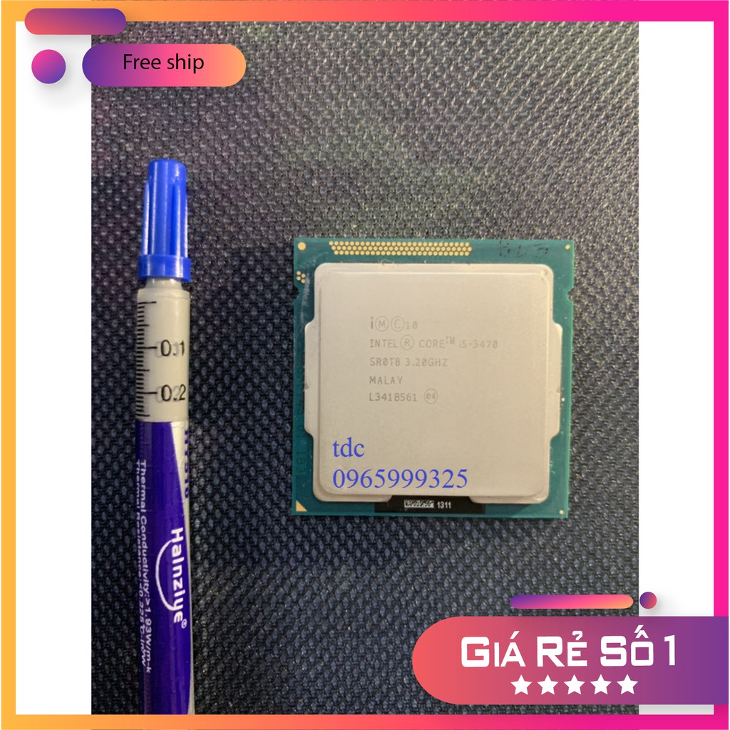 Bộ vi xử lý intel core i7 3770 ; i7 2600; i5 2400, i5 2500, i5 3470, i5 3570 Socket 1155 .Tặng keo tả