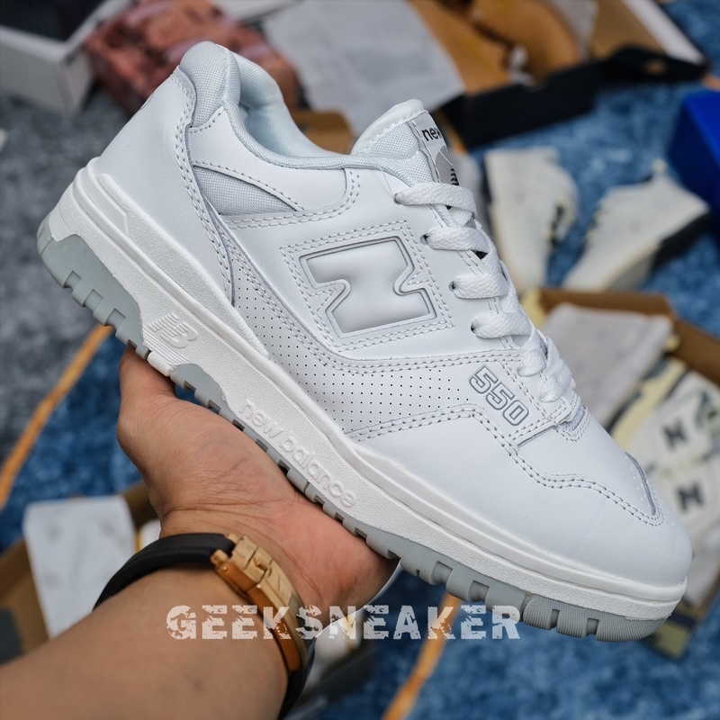 Giày NB New Balance 550 - White Grey | NB550 - Trắng Xám