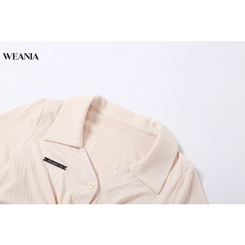 Áo polo Ngắn Tay Thắt Nút Thời Trang Cho Nữ