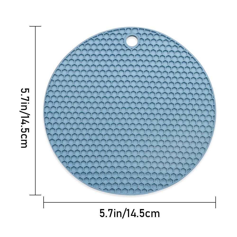 Kmy 1Pc Heat Insulation Pad Rubber Silicone Table Decoration Anti-Scalding Table Mat Coaster Table Decoration