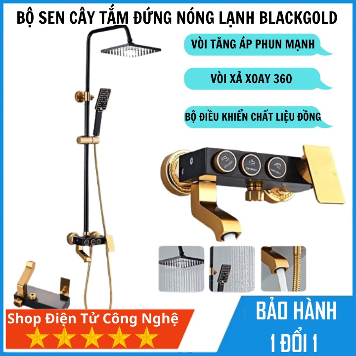 Bộ Sen cây tắm đứng, bộ sen vòi Châu Âu Phím điều khiển Cao cấp