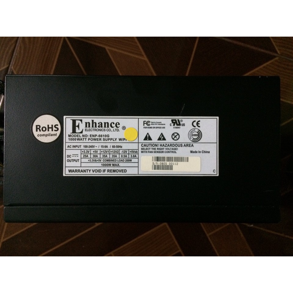 nguồn Enhance EPS-0610GA 1000W 80plus