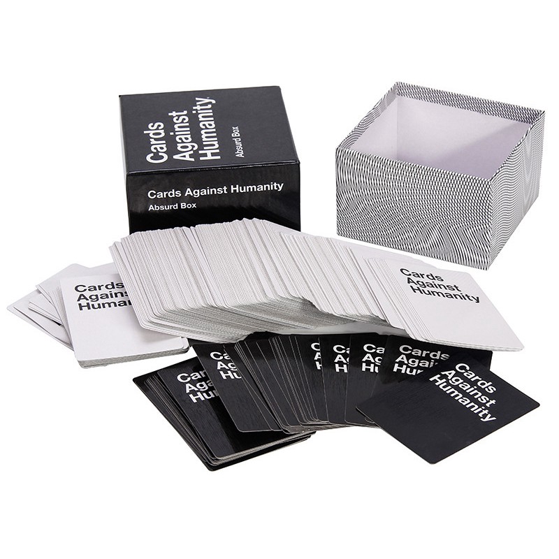 Hộp thẻ bài Chống lại nhân loại Cards Against Humanity Absurd Box bằng ABS dành cho người lớn và trẻ em
