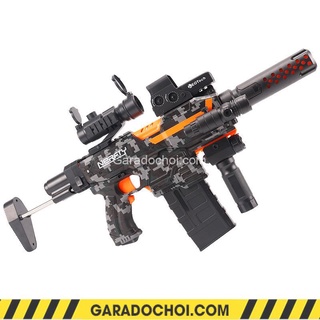 Đồ chơi trẻ em viên xốp m416 nerfty – bắn liên thanh