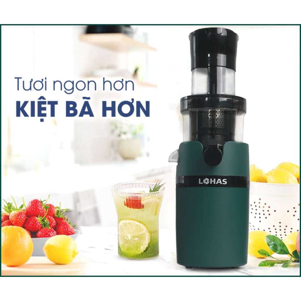 Máy ép chậm trái cây Hoa Quả làm sữa hạt LOHAS-S299 ép kiệt bã lên 99% cho quán xá nhà hàng khách sạn