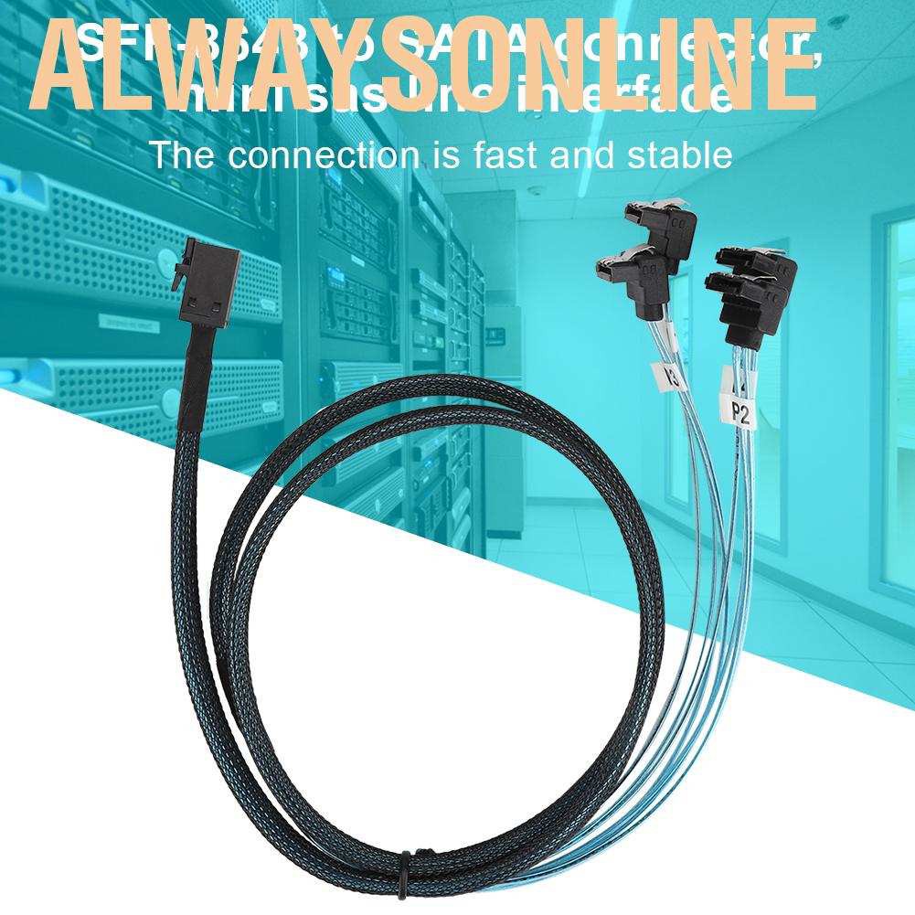 Dây Cáp Kết Nối Ổ Cứng Mini SAS Giao Diện HD 36P SFF-8643 Sang SATA 7Pinx4 | BigBuy360 - bigbuy360.vn