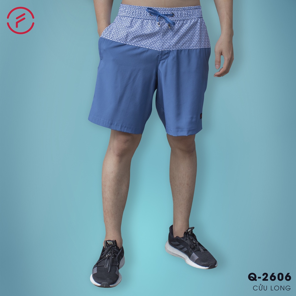 Quần đùi nam Fasvin Q2606.HN vải gió chun hoạ tiết đi biển co giãn mềm mại thoải mái vận động
