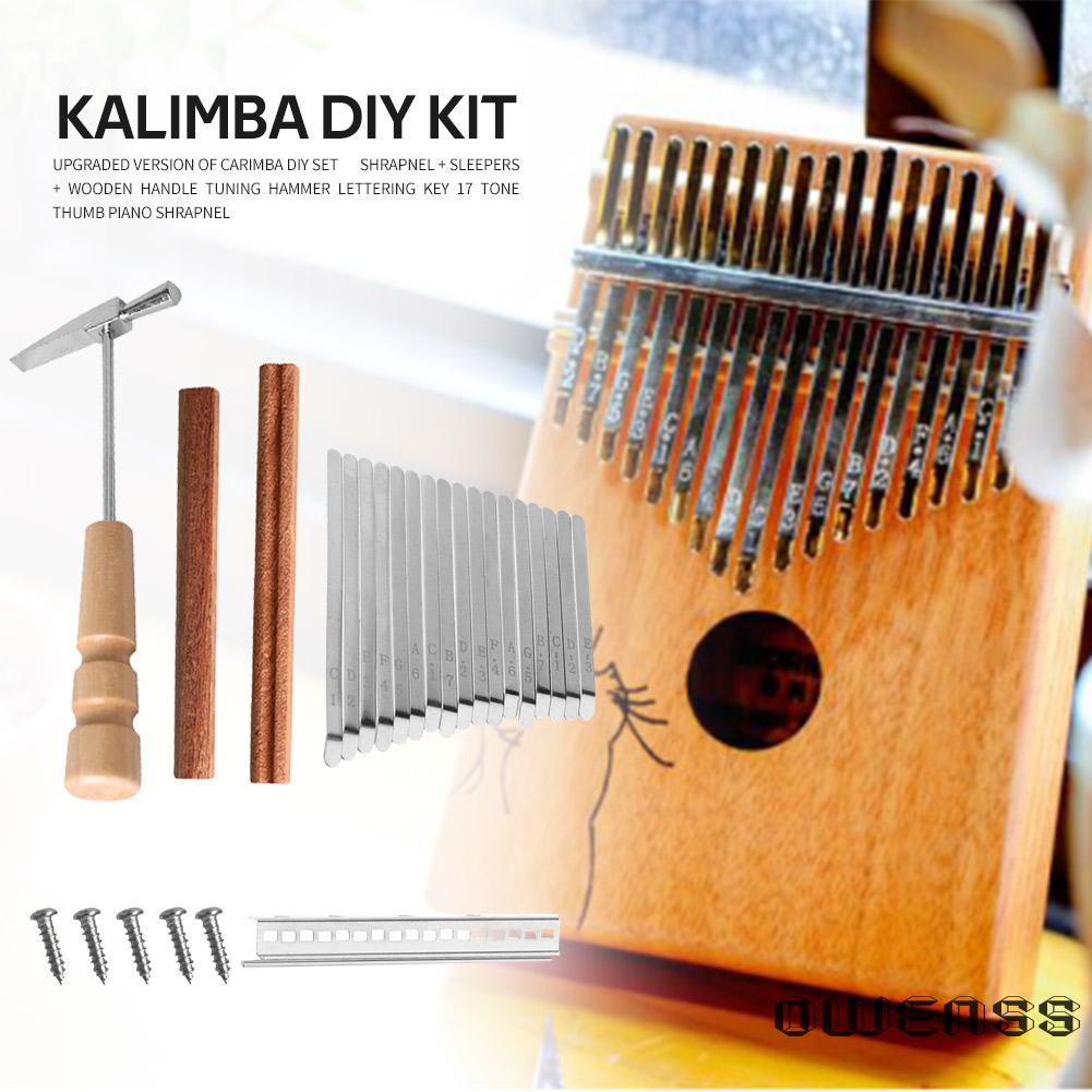 Bộ Phụ Kiện Đàn Kalimba 17 Phím Thay Thế Chuyên Dụng