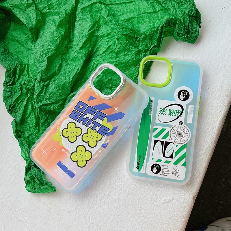 OFFWHITE Ốp Điện Thoại In Logo Off White Sang Trọng Cho iphone 13 Pro Max i13 13pro 11ProMax i11 iX Xs XR Xs Max 7plus 8plus 12Pro 12 Pro Max