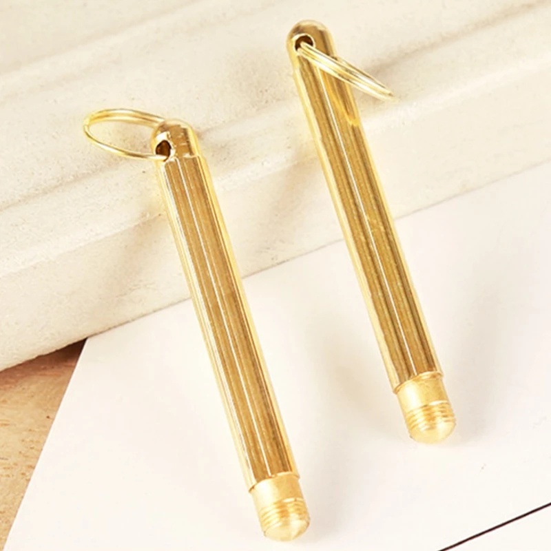 Dụng Cụ Lấy Ráy Tai Bằng Kim Loại Mạ Vàng Có Thể Gấp Gọn Kèm Móc Khóa Tiện Dụng