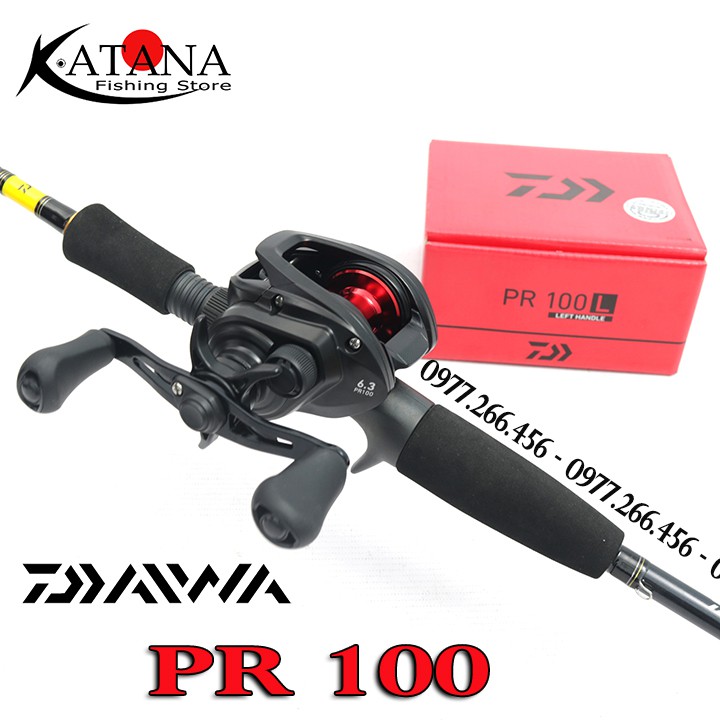 Máy câu ngang Daiwa PR 100L - máy câu hàng hiệu giá học sinh