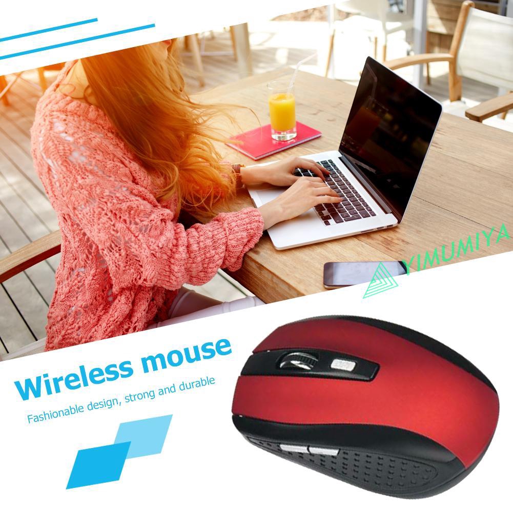 Chuột Quang Không Dây 2.4ghz 6 Nút Bấm 2000 DPI Cho Máy Tính