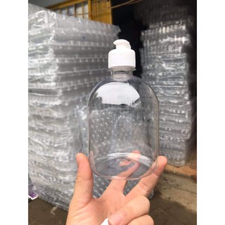 Chai nhựa tròn lùn 500ml