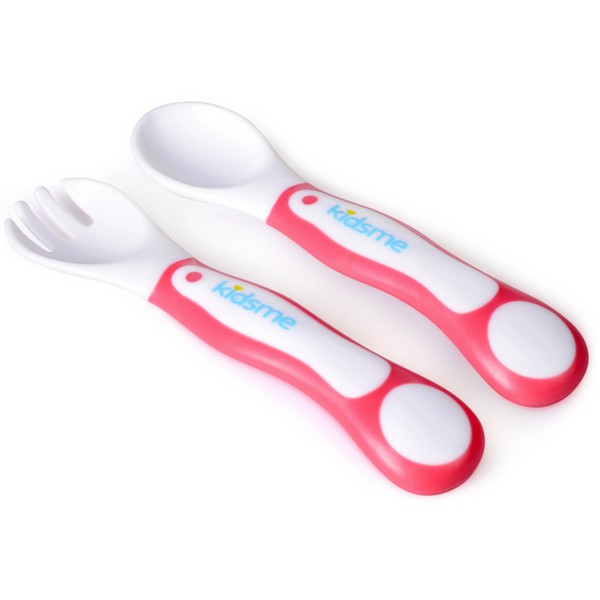 Bộ muỗng nĩa báo nhiệt tập ăn Kidsme 9831