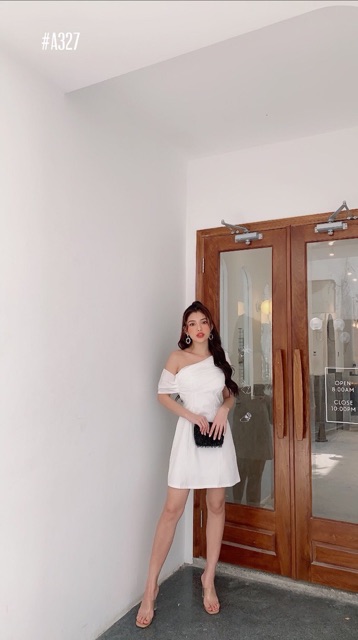 [Mã WASTMAY giảm 15% tối đa 30K đơn 150K] Đầm lệch vai xốp xinh xắn | BigBuy360 - bigbuy360.vn
