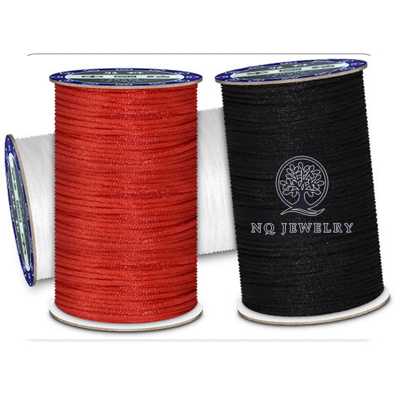 Bó dây tim bóng 2mm handmade - Bó dây vải dù bóng 2mm handmade NQ Jewelry