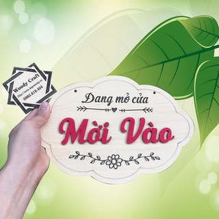 Bảng Gỗ - Mời Vào - Xin Cảm Ơn