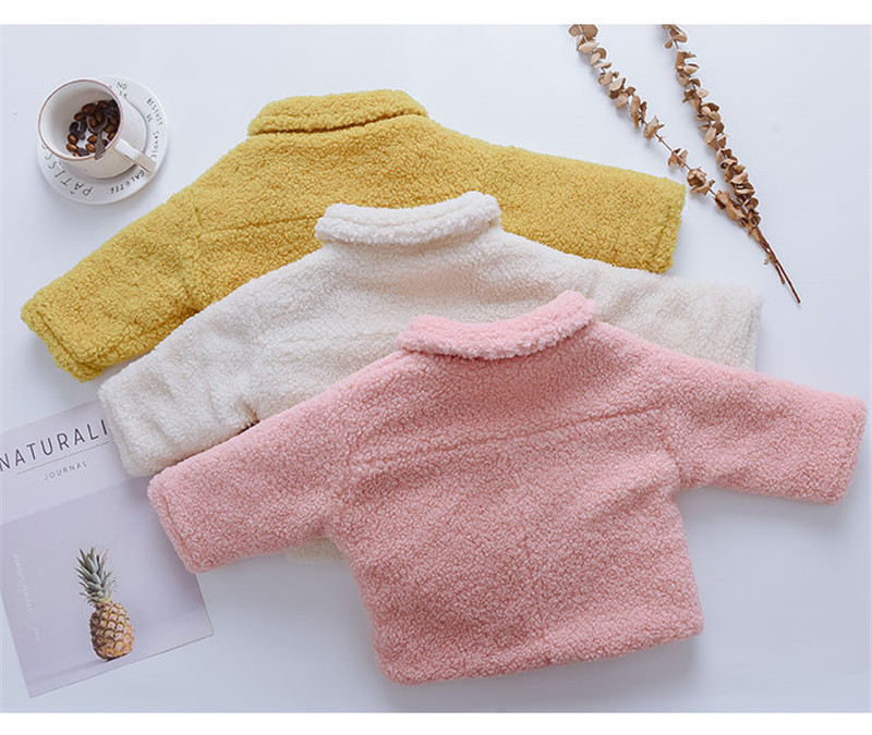 Áo Khoác Cardigan Vải Cashmere Dày Kiểu Hàn Quốc Thời Trang Cho Bé 1-5 Tuổi