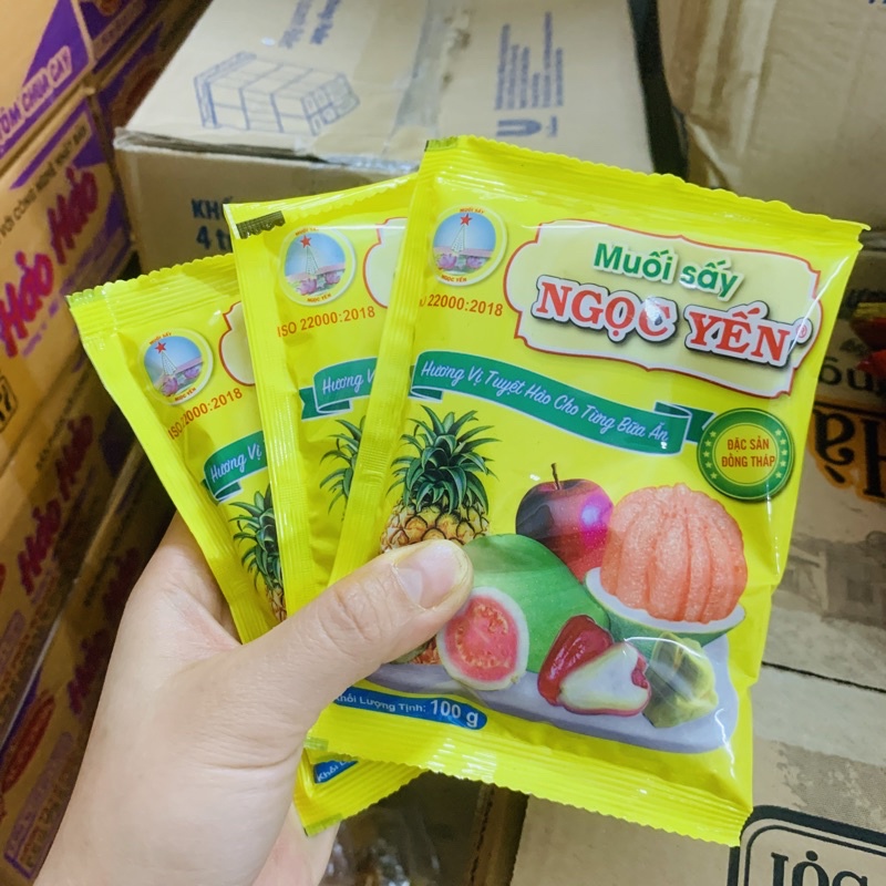 Muối Sấy Ngọc Yến Gói 100g, chấm gia cùng ngon date luôn mới nhất