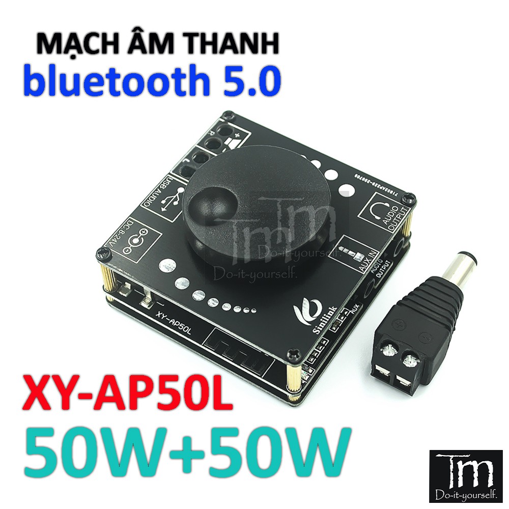 Mạch Khuếch Đại Âm Thanh Bluetooth 5.0 XY-AP50l 2*50W 12/24V