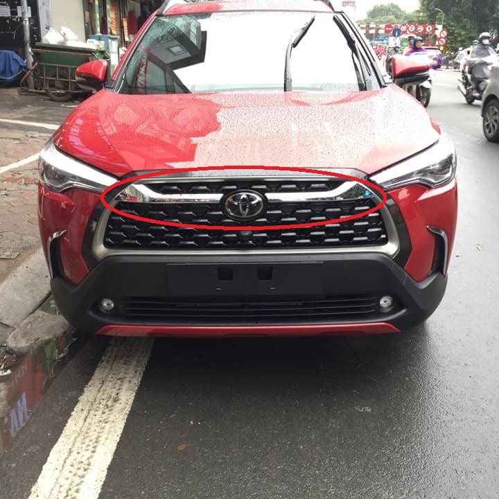 Thanh ốp mặt ca lăng, calang xe Toyota Corolla Cross 2020 2021 2022 2023