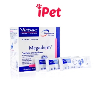 Gói Gel Dinh Dưỡng Virbac Megaderm 4ml Giúp Mượt Lông, Da Và Giảm Ngứa Chó Mèo - iPet Shop
