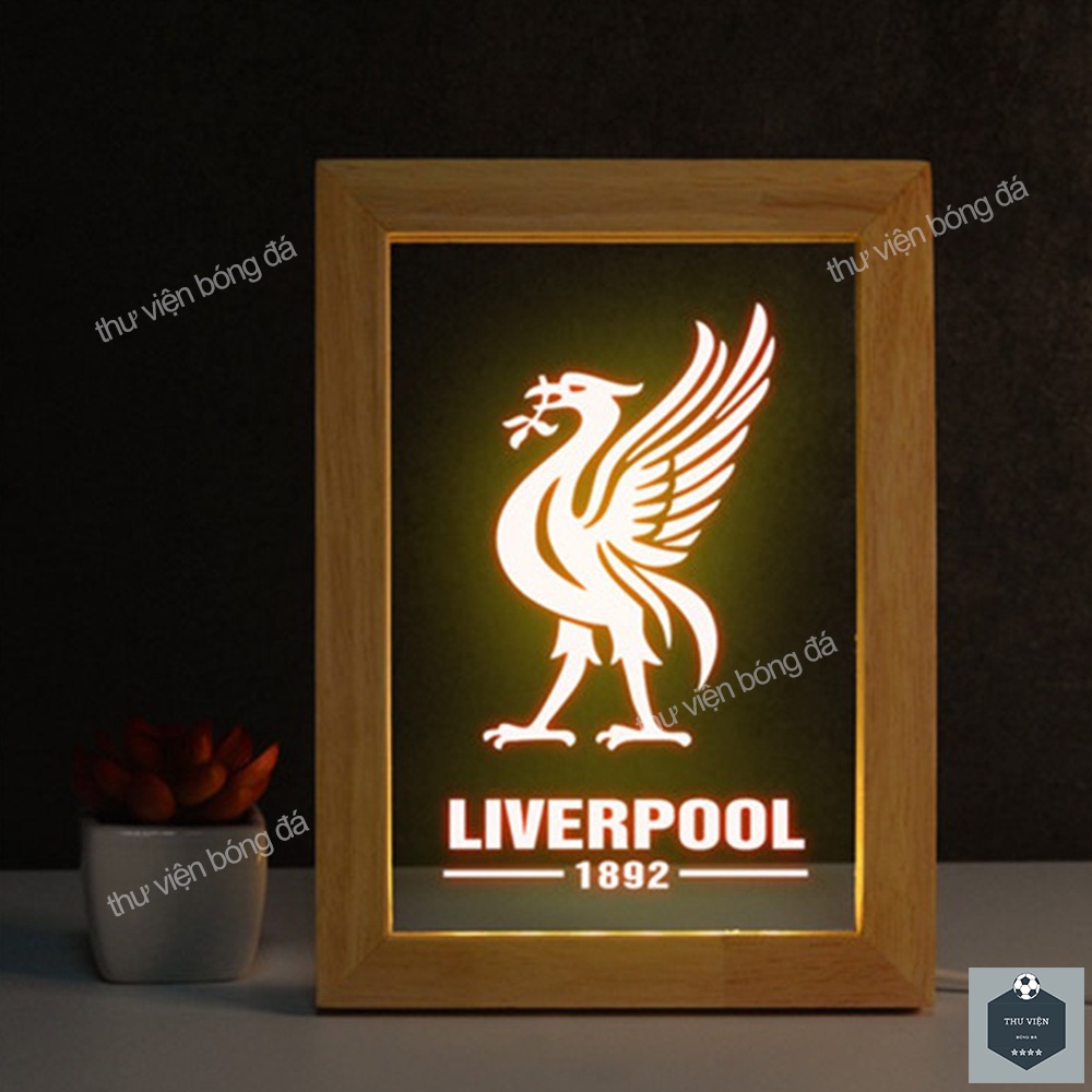 Đèn Liverpool, Tranh Logo Trên Áo Liverpool Trang Trí Bàn Làm Việc, Làm Quà - Áo Liverpool
