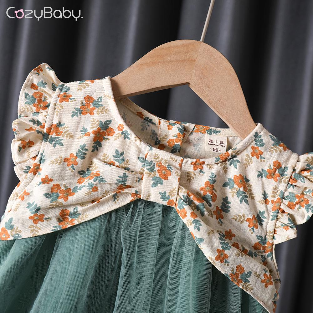 Đầm Công Chúa Chất Liệu Chiffon Họa Tiết Hoa Thời Trang Mùa Hè Cho Bé Gái