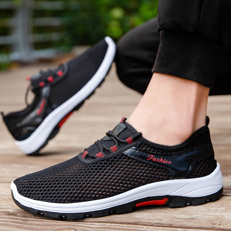 Giày Thể Thao Lưới Thoáng Khí Phong Cách Hàn Quốc Dễ Phối Đồ Thời Trang Xuân Hè Mới Cho Nam