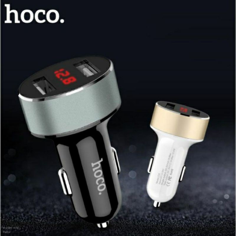 Tẩu sạc ô tô hiển thị đèn Led 2 Cổng Z26 Hôc