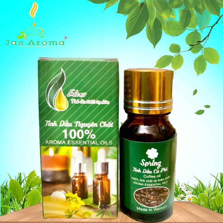 Tinh Dầu Cà Phê Nguyên Chất Tự Nhiên 100% lọ 10ml, Giúp thanh lọc không khí, khử mùi hôi ẩm mốc, khử mùi thuốc lá