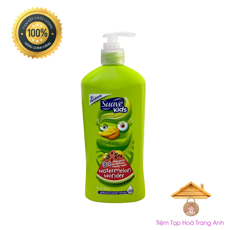 Sữa tắm gội 3in1 Suave Kids