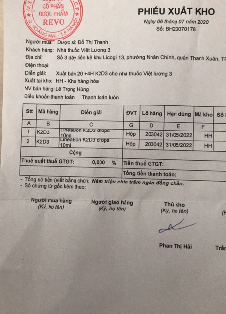 Lineabon K2D3 | Thế Giới Skin Care