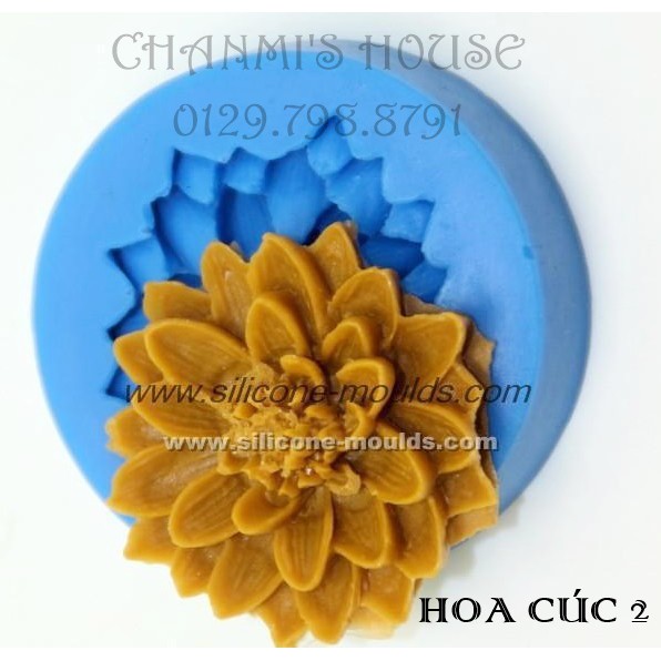 Khuôn 4D silicon- hoa cúc 2