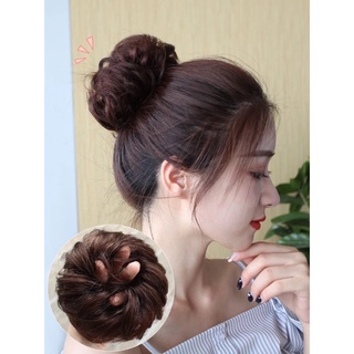 Búi cột giả tóc xoăn