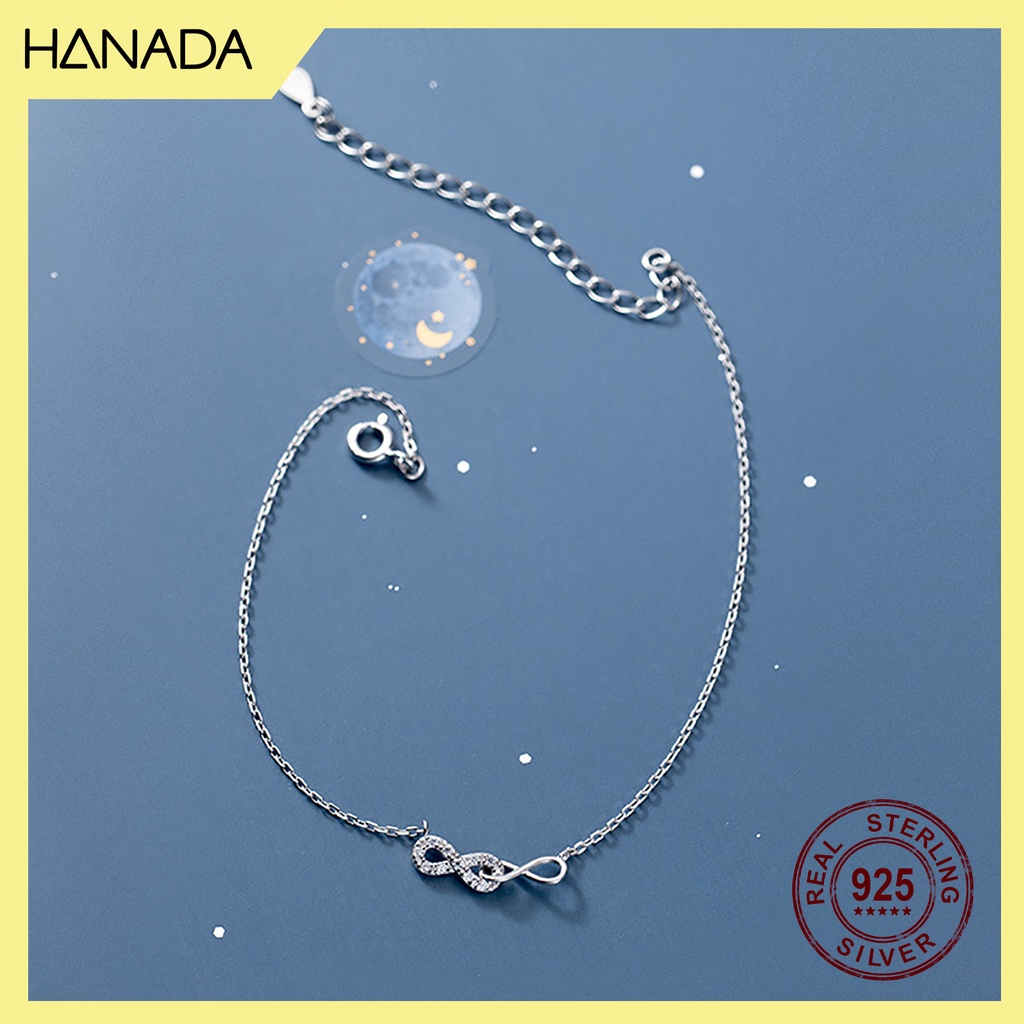 Lắc Chân Bạc 925 Hanada Vô Cực 0203 G18