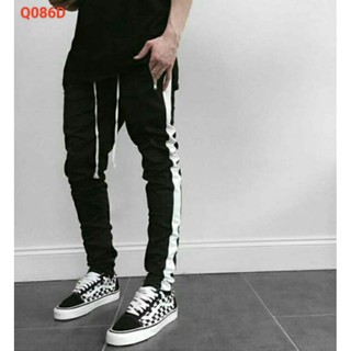 [ẢNH THẬT - HÀNG SHOP] QUẦN TRACK PANTS NAM PHỐI SỌC TRẮNG KHÓA 4 ZIPPER