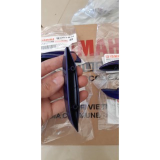 Ốp cạnh nhỏ mặt nạ Nouvo 5 Yamaha màu xanh GP