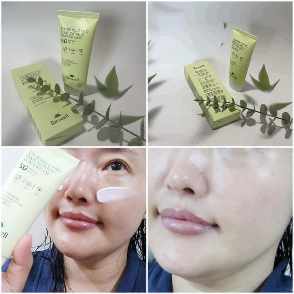 KEM CHỐNG NẮNG FACE & BODY RICOCELL SHIELD PRO SUN CREAM CHO GIA ĐÌNH