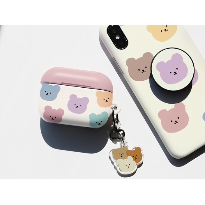 Korea Phone Case MoMoCase Compatible for Airpods pro Keyring  Cute Korea EarPhone Case Compatible for Airpods