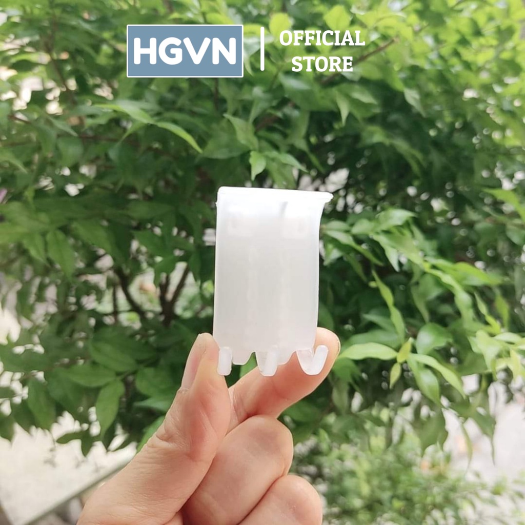 Lố 12 Kẹp Càng Cua HGVN Kẹp Tóc Nhám Dẻo Trắng Đơn Giản Thanh Lịch Cao Cấp