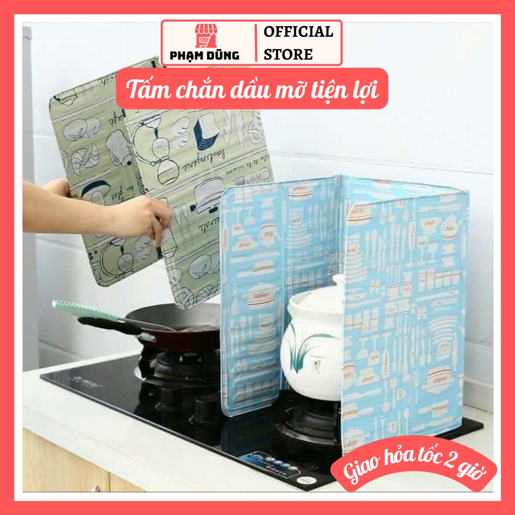 Tấm chắn dầu mỡ tiện lợi , miếng chắn kim loại gấp gọn nhà bếp