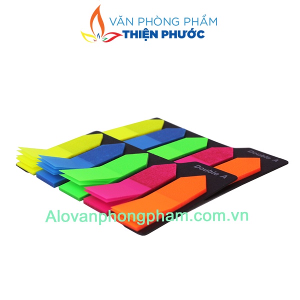 Giấy Note Double A ghi chú 5 màu nhựa - phân trang mũi tên THIỆN PHƯỚC