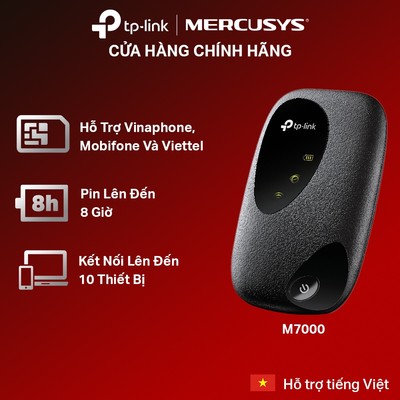 [Cắm Sim Dùng Ngay] TP-Link M7000 / M7200 | Pin 2000mAh, 4G LTE 150Mbps, Nhỏ Gọn, Tiện Lợi