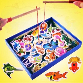 Bộ đồ chơi câu cá gỗ